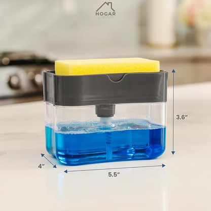 Dispenser de Detergente con Esponja 2 en 1