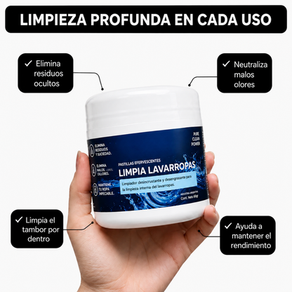 Pastillas para Limpiar y Desinfectar el Lavarropas x12 Tabletas