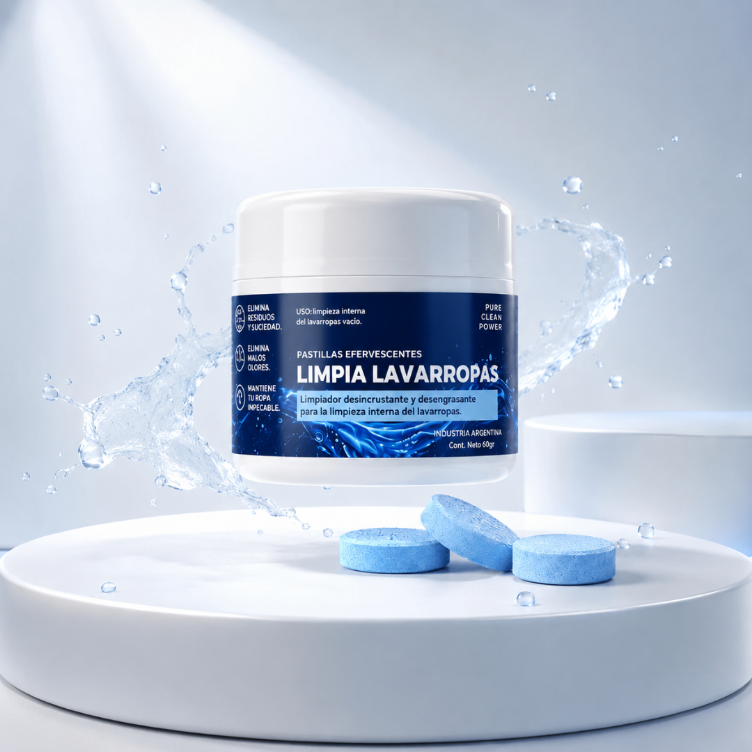 Pastillas para Limpiar y Desinfectar el Lavarropas x12 Tabletas