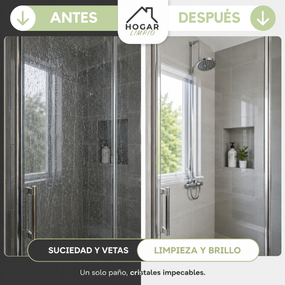 Crystal™ XXL - El Paño de Limpieza Premium para Vidrios y Cristales (60×40 cm)