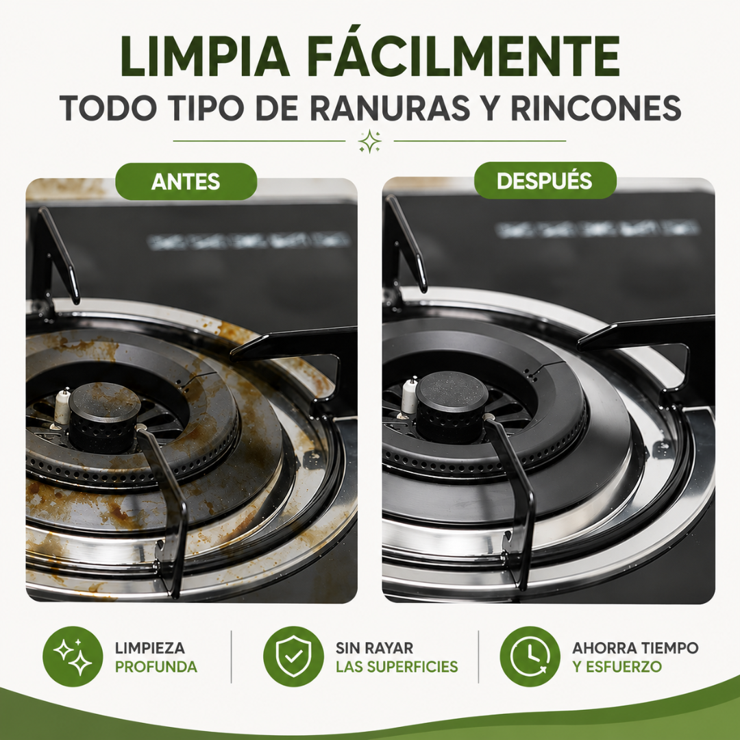 Cepillo de Limpieza para Ranuras y Esquinas