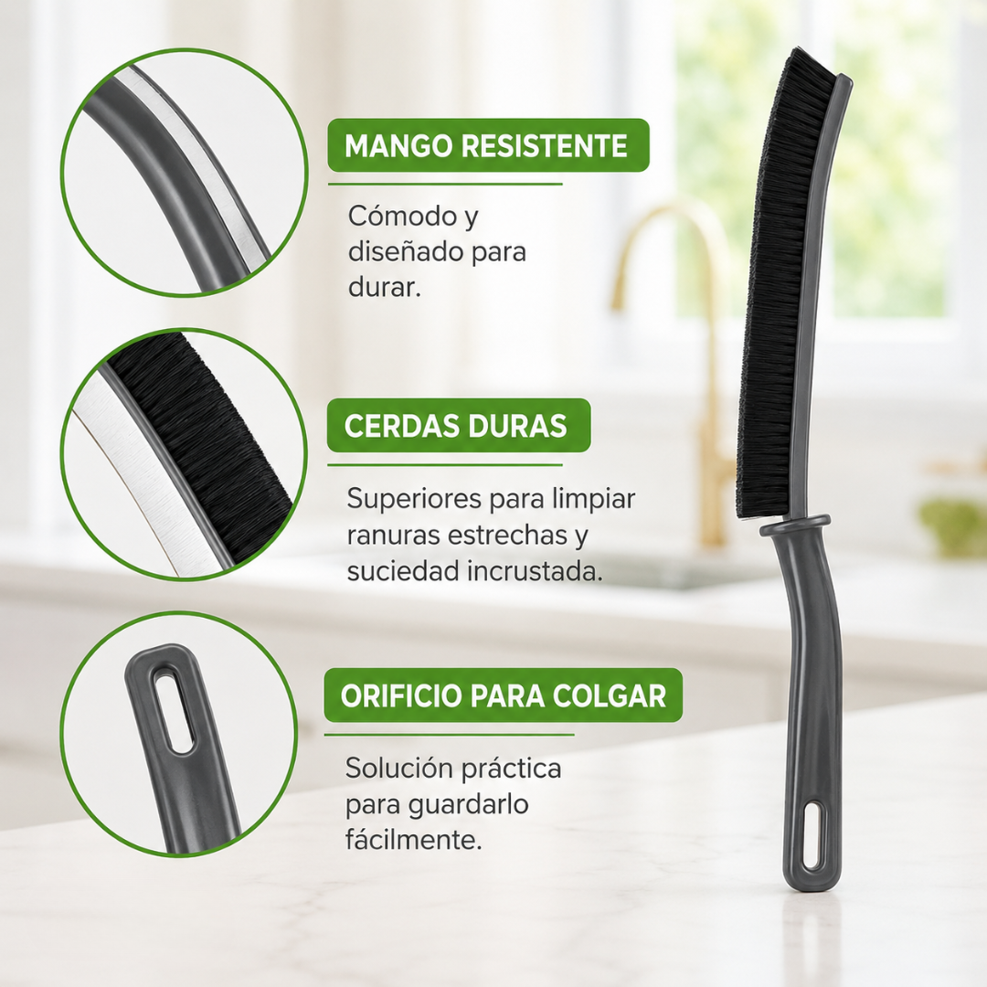 Cepillo de Limpieza para Ranuras y Esquinas