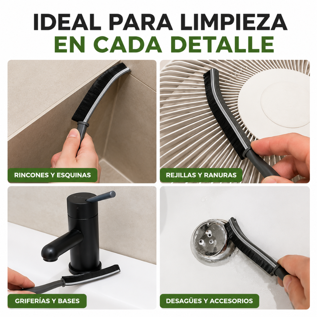 Cepillo de Limpieza para Ranuras y Esquinas