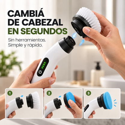 Cepillo Eléctrico Inalámbrico 9 En 1 Recargable USB