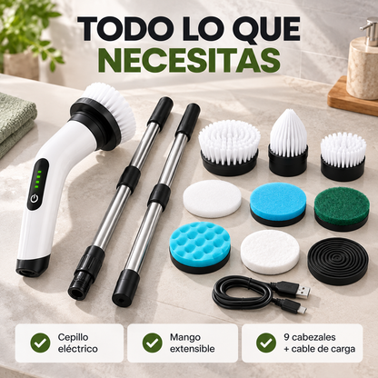 Cepillo Eléctrico Inalámbrico 9 En 1 Recargable USB