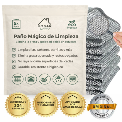 KIT 5 Paños de limpieza multifunción