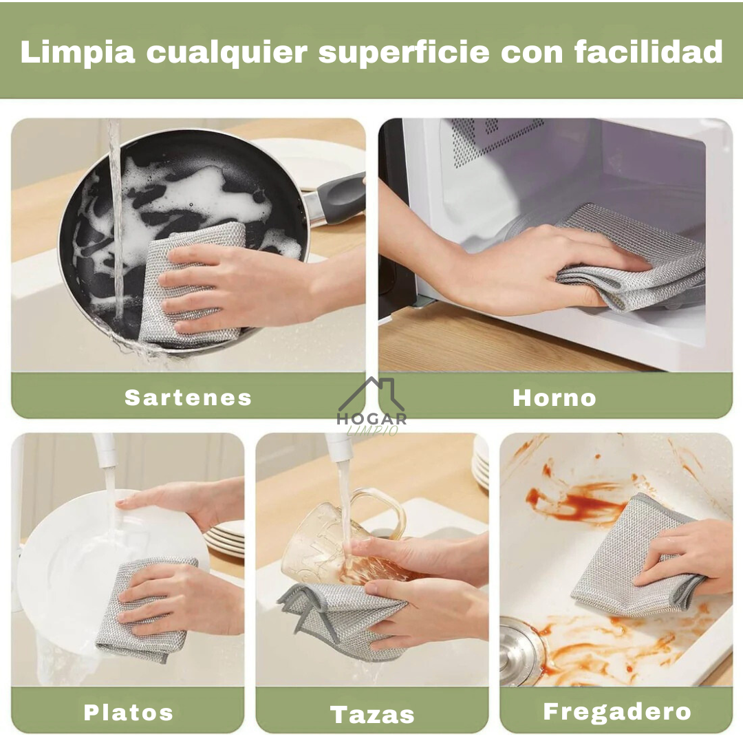 KIT 5 Paños de limpieza multifunción