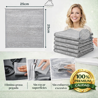 KIT 5 Paños de limpieza multifunción